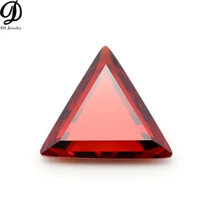 Top quality triangle garnet red cubic zirconia gemstones garnet stone