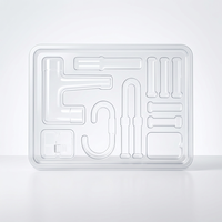 Emballage sous blister personnalisé pour robinet de cuisine, emballage sous blister transparent en PET pour pièces de quincaillerie sanitaire