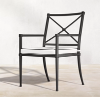 Ensemble de table et chaises de salle à manger en alliage d'aluminium Hangkai, imperméable et résistant au soleil, pour cour, hôtel, villa, patio