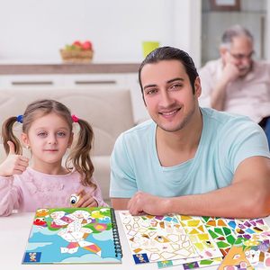 Manualidades para el Día de Pascua para Niños de 4 a 8 Años, Libros de Pintar con Pegatinas, Incluye Huevos, Conejitos, Pollitos y Más Diseños, Regalo para Fiestas - Product Image 4