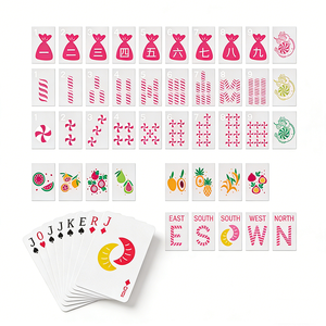 Cartes de jeu de Mahjong personnalisées 2,5 x <span class=keywords><strong>4</strong></span> pouces avec motifs – Cartes de tuiles de Mahjong pour le jeu - Product Image 6