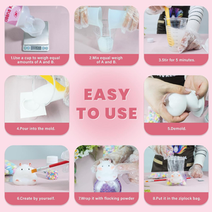 Vente chaude Super Doux 1:1 AB Ratio Mix Liquide Squishy Jouet DIY Set-Taba De Qualité Alimentaire Cat's Paw Squeeze <span class=keywords><strong>Toys</strong></span> Kit - Product Image 4