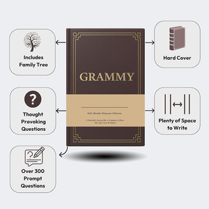 Couverture de journal reliée rigide, édition avec coffret cadeau, avec arbre généalogique pour le partage d'histoires de vie, carnet de notes scolaire - Product Image 1