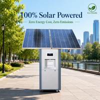 Générateur d'eau atmosphérique écologique à énergie solaire, capacité quotidienne de 100 L, eau chaude et froide instantanée, acier inoxydable, usage domestique