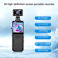 Caméra de Poche Haute Résolution Rotative à 180° Mini Caméra Portable avec Vision Nocturne pour Sports de Plein Air et Voyages