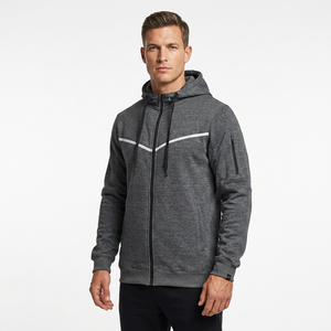 Nouvelle Arrivée – Sweats à Capuche Polaires Double Panneau pour Hommes avec Fermeture Éclair, Anti-Plis, Effet Délavé, Qualité Supérieure, OEM, Vente en Gros, Impression Personnalisée - Product Image 1