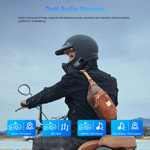 Casco FreedConn KY V2 per Moto, Nuovo, con Avviso Batteria Scarica, Musica Stereo, Auricolari e Funzione di Chiamata Vocale - Product Image 6