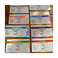 Nouvelle conception : Étiquettes holographiques argentées pour flacons de 3 ml avec votre logo, pour boîtes de flacons de 3 ml