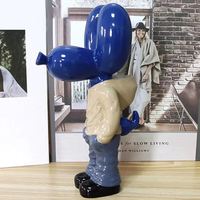 Figurines de chien en résine, décoration artistique tendance urbaine, statue pour la maison, le bureau, les intérieurs, objets de décoration, vente en gros