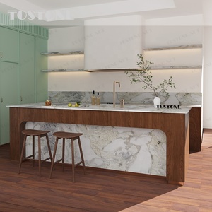 Isola da <span class=keywords><strong>Cucina</strong></span> di Lusso in <span class=keywords><strong>Marmo</strong></span> <span class=keywords><strong>Bianco</strong></span> Tostone <span class=keywords><strong>con</strong></span> Base Scanalata in <span class=keywords><strong>Marmo</strong></span> <span class=keywords><strong>Bianco</strong></span> Namibia Picasso Premium Personalizzabile per Hotel - Product Image 1