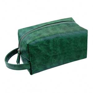 Sac de toilette en cuir PU vintage doux à motif cheval, organiseur de voyage, trousse de maquillage, sacs cosmétiques - Product Image 4