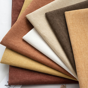 Tela de Poliéster con Textura de Lino, Color Sólido, Tejido para Tapicería de Sofás y Cortinas - Product Image 3