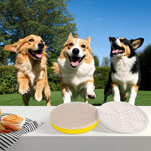 Sparkpro 2025 <span class=keywords><strong>Tulipe</strong></span> 3 en 1 Mangeoire pour animaux de compagnie à alimentation lente Bol pour chien en silicone de couleur unie de qualité alimentaire avec couvercle - Product Image 4