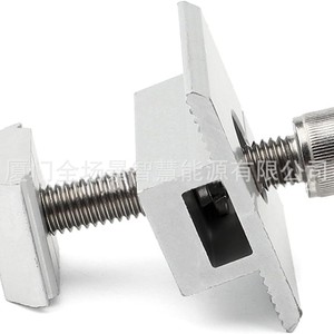 Collier de serrage intermédiaire en aluminium anodisé pour profilés – Composant de système de montage solaire - Product Image 5