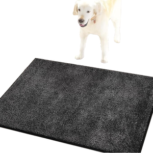 Tapis de bain moderne en polyester super absorbant Tapis de porte antidérapant épais et doux à carreaux Jacquard Design pour la décoration d'hôtel à la maison - Product Image 4