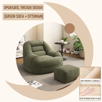 Fauteuil enfant moderne en forme d'ours Sherpa, mini tabouret paresseux de dessin animé, siège individuel en métal souple pour tout-petit