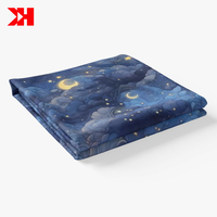 Nouveautés Kahn 2026 - Tissu personnalisé imprimé ciel coloré 100% coton pour robe