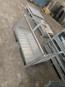 Conteneur en treillis métallique pliable et ventilé en acier premium pour le transport logistique, homologué pour le stockage de rouleaux sur palettes - Product Image 5