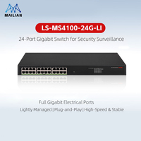 Switch Gigabit Ethernet Administrado de Capa 2 H3C MS4100-LI con POE y SNMP para Sistemas de Vigilancia CCTV