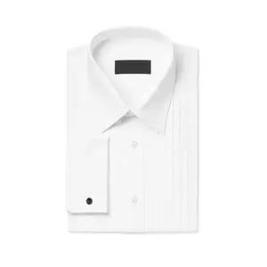 OEM/ODM однотонные рубашки из 100% хлопка с длинным рукавом, белые мужские дизайнерские рубашки, рубашки белого цвета