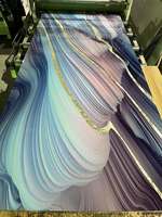 Revêtement PVC Écologique, Imperméable, Ignifuge, Anti-UV, Effet Marbre, pour Extérieur, Salon, Hôtel, Usage Commercial, Design Moderne, Insonorisant