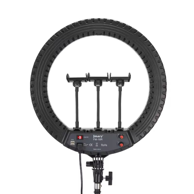 Jmary Fm18r Photography Makeup Studio Vlog 18inch Selfie Led Ring Light With Touch And Remote Control Beauty Selfie Ring Light