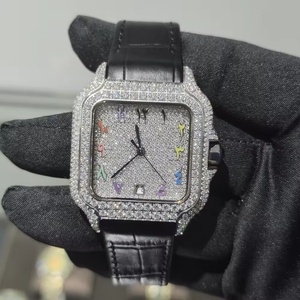 Bust Down Hip Hop Iced Out <b>Diamond</b> <b>Watches</b> Automatic Mechanical VVS Moissanite <b>Watch</b> Past <b>Diamond</b> Tester - Product Image 5