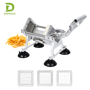 Cortador Manual Comercial de Papas Fritas, Cortador de Patatas Resistente con Cuchillas Reemplazables de 6, 9 y 13 mm, Aleación de Aluminio y Acero Inoxidable - Product Image 4