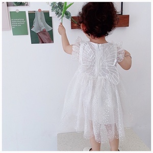 Vestido de verano Falda de gasa con decoración de encaje Princesa inspirada Sin mangas para niños pequeños vestido de cumpleaños para niños Niña - Product Image 6