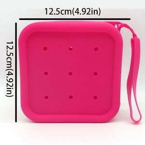 Monedero Portátil de Silicona con Diseño de Caramelos de Moda de 12.5cm X 12.5cm, con Cremallera Perforada Personalizable DIY - Product Image 3