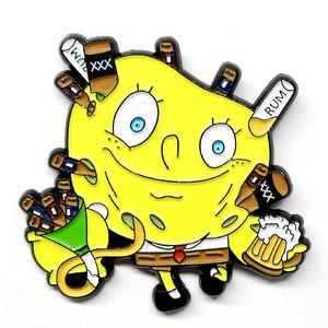 Spilla Personalizzata in Lega <span class=keywords><strong>di</strong></span> Zinco Design <span class=keywords><strong>Spongebob</strong></span> Alta Qualità Spille Cartoon in Metallo Smaltato - Product Image 3