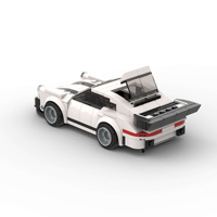Compatible avec les briques de marque, voiture de course de luxe MOC, jouets éducatifs à assembler soi-même pour enfants, blocs de construction en plastique ABS