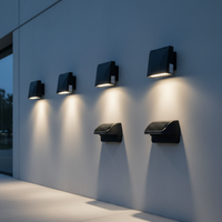 Vente flash : Projecteur mural LED DLC 24-120W, 140LM/W super lumineux, ETL CE, CCT et puissance réglables, IP65, dimmable, éclairage de sécurité extérieur