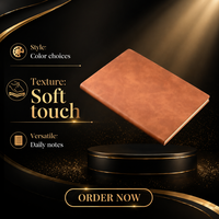 Coffret Cadeau Personnalisé avec Logo – Carnet A5 en Similicuir Écologique Gravable au Laser, Journal Vierge Style Affaires, Cadeau de Bienvenue
