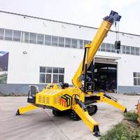 Mini-grue araignée compacte espagnole de 3 tonnes à télécommande pour l'installation de vitres