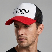 Casquette Trucker en Maille 5 Panneaux Premium pour Hommes – Qualité Supérieure, Motif Fruits Uni, Réglable, 100% Polyester
