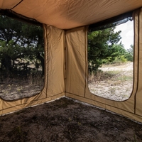 Auvent latéral de voiture personnalisé 2,5x2,5m avec espace de rangement, résistant au sable, en tissu Ripstop 420D, imperméable et pare-soleil pour 4x4, SUV et camping tout-terrain