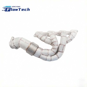 Collecteur d'échappement en acier inoxydable SS304 avec bouclier thermique pour Ferrari F430 4.3L V8 2005-2009 - Product Image 6