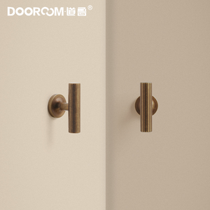 Poignées de meubles de luxe DOOROOM, fabrication directe, <span class=keywords><strong>en</strong></span> <span class=keywords><strong>laiton</strong></span> massif, à rayures verticales, <span class=keywords><strong>en</strong></span> forme de T - Product Image 3