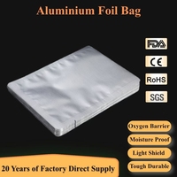 Sacs d'emballage sous vide en aluminium sur mesure pour herbes, épices, capsules pharmaceutiques, compléments alimentaires, sacs de scellage pour aliments