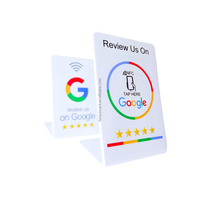 Code QR sans contact programmable et étiquette NFC Support de menu NFC en acrylique