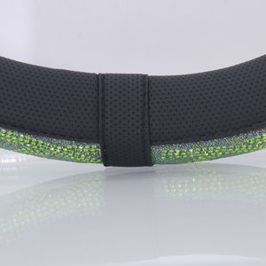 Housse de <span class=keywords><strong>volant</strong></span> en strass tendance, taille universelle, antidérapante, en <span class=keywords><strong>cuir</strong></span>, pour l'amélioration de l'intérieur de la voiture - Product Image 3