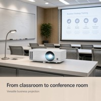 Projecteur de Conférence Professionnel AF609 1080P Full HD 4000 Lumens Double 3D