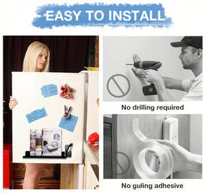 Two Bookshelves One Pen Case Whiteboard Acrylic Durable Magnetic <b>Shelf</b> Magnetic Bookshelfs - Product Image 4