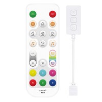 Contrôleur intelligent de bande LED WiFi RGB RGBW, dimmable, DC 12V 24V, télécommande par application