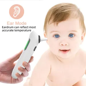 Bazal vücut sıcaklığı termometre CE onaylı çift modlu okuma güvenlik kızılötesi bebek alın kulak termometresi