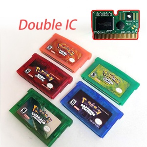 ตลับเกมแฟลชการ์ด RTC แบบสองชิปเซ็ต แซฟไฟร์ เอมเมอรัลด์ รูบี้ ไฟร์เรด ลีฟกรีน  แบบเมทัลลิก โฮโลแกรม สำหรับ GBA SP - Product Image 3