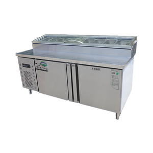 ตู้แช่เย็นเคาน์เตอร์ร้านอาหาร ตู้แช่เย็นแบบตั้งโต๊ะ ตู้แช่เย็นเคาน์เตอร์พิซซ่า ตู้แช่แข็งเคาน์เตอร์สลัด ตู้แช่เย็นโต๊ะเตรียมพิซซ่า - Product Image 4