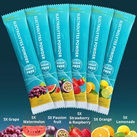 Poudre d'électrolytes végétalienne sans sucre à marque privée OEM, supplément sportif, sachet d'électrolytes, poudre de boisson vitaminée