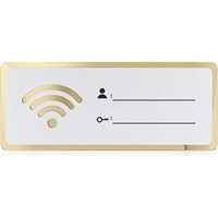 Panneau WiFi pour le mur, plaque de mot de passe WiFi Essentials pour chambre d'amis
